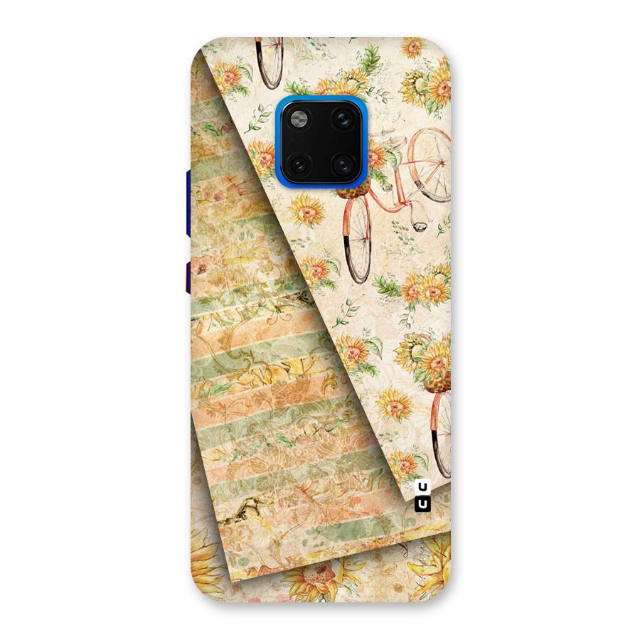 Floral Bicycle Back Case for Huawei Mate 20 Pro