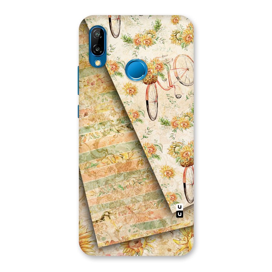 Floral Bicycle Back Case for Huawei P20 Lite