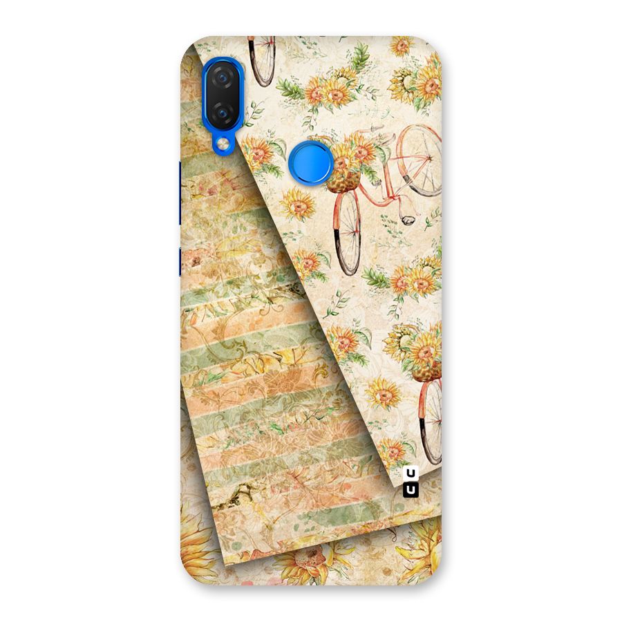 Floral Bicycle Back Case for Huawei P Smart+