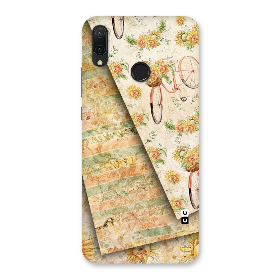 Floral Bicycle Back Case for Huawei Y9 (2019)