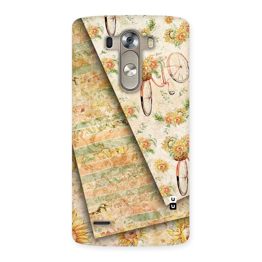 Floral Bicycle Back Case for LG G3