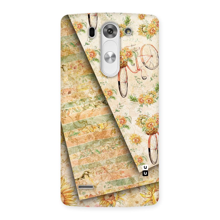 Floral Bicycle Back Case for LG G3 Mini