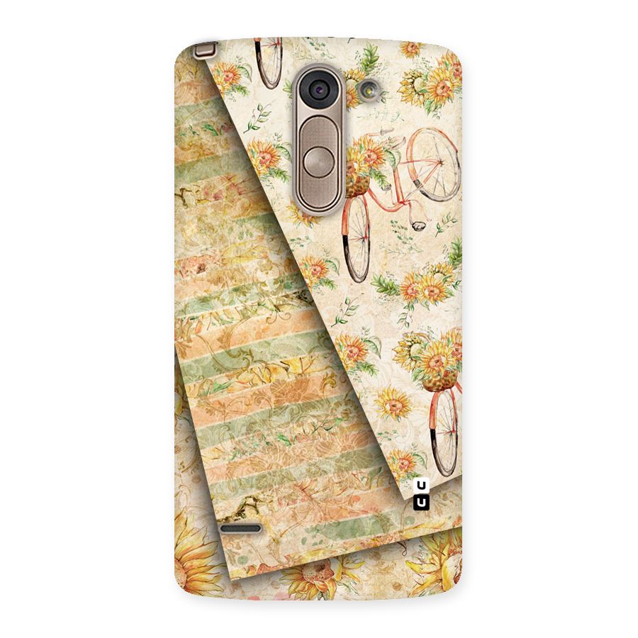 Floral Bicycle Back Case for LG G3 Stylus