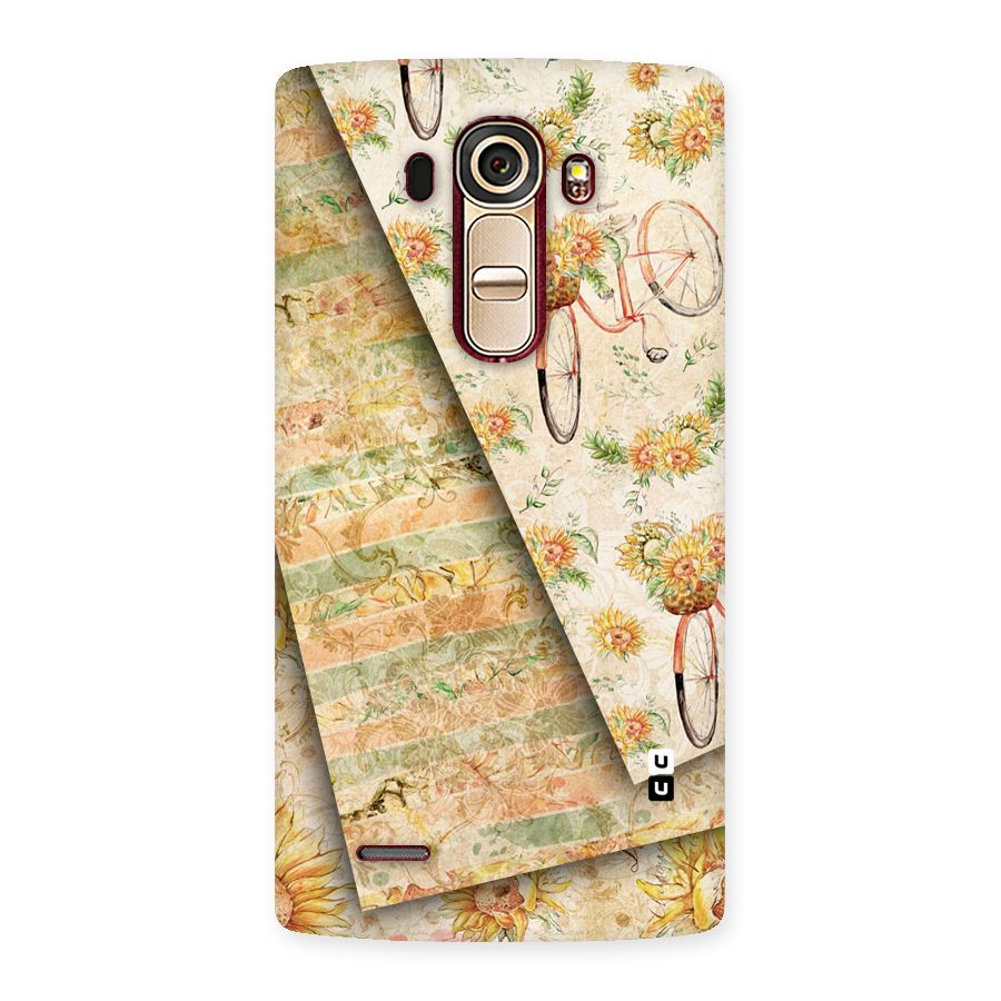 Floral Bicycle Back Case for LG G4