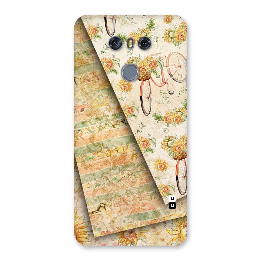 Floral Bicycle Back Case for LG G6