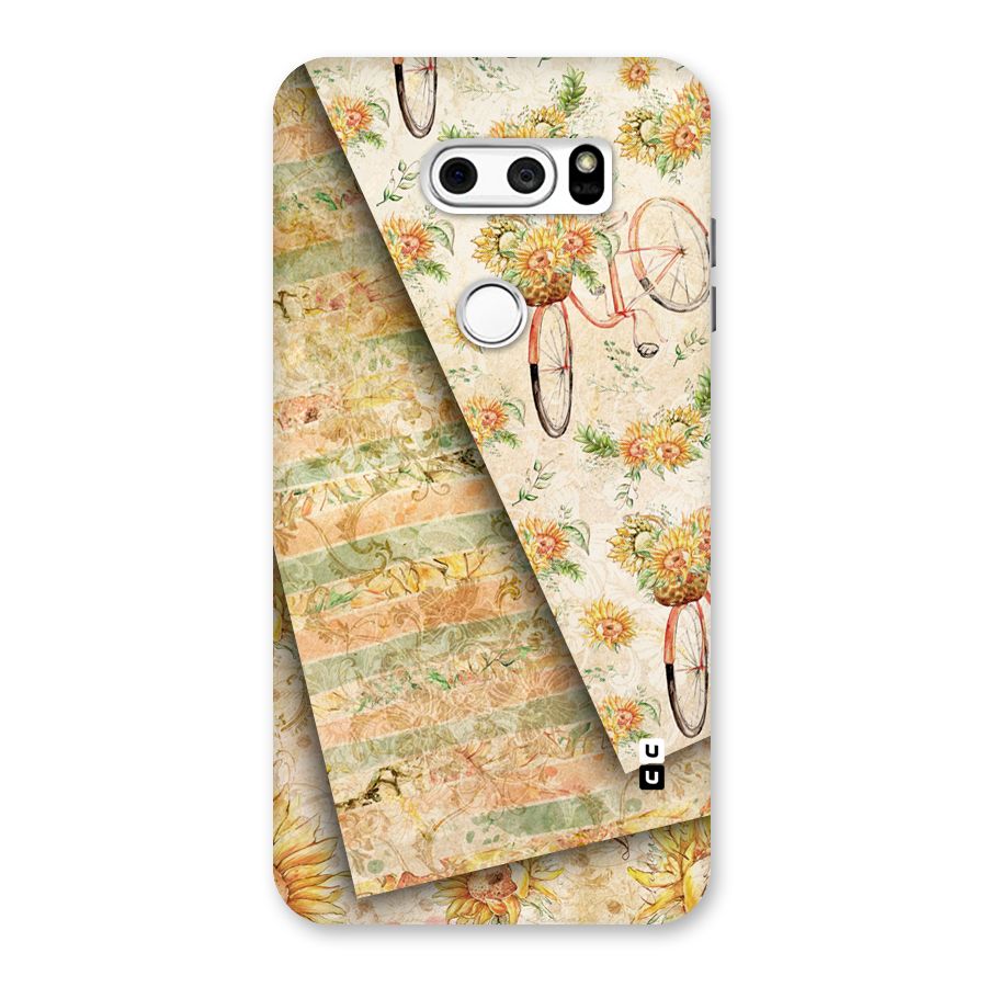 Floral Bicycle Back Case for LG V30