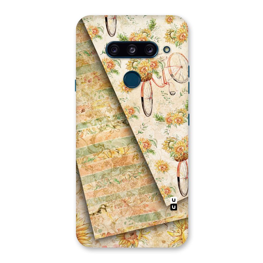 Floral Bicycle Back Case for LG  V40 ThinQ