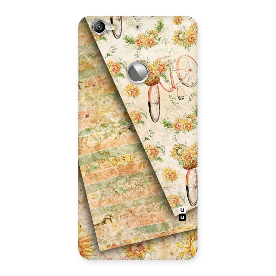 Floral Bicycle Back Case for LeTV Le 1s