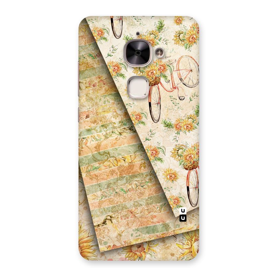 Floral Bicycle Back Case for Le 2