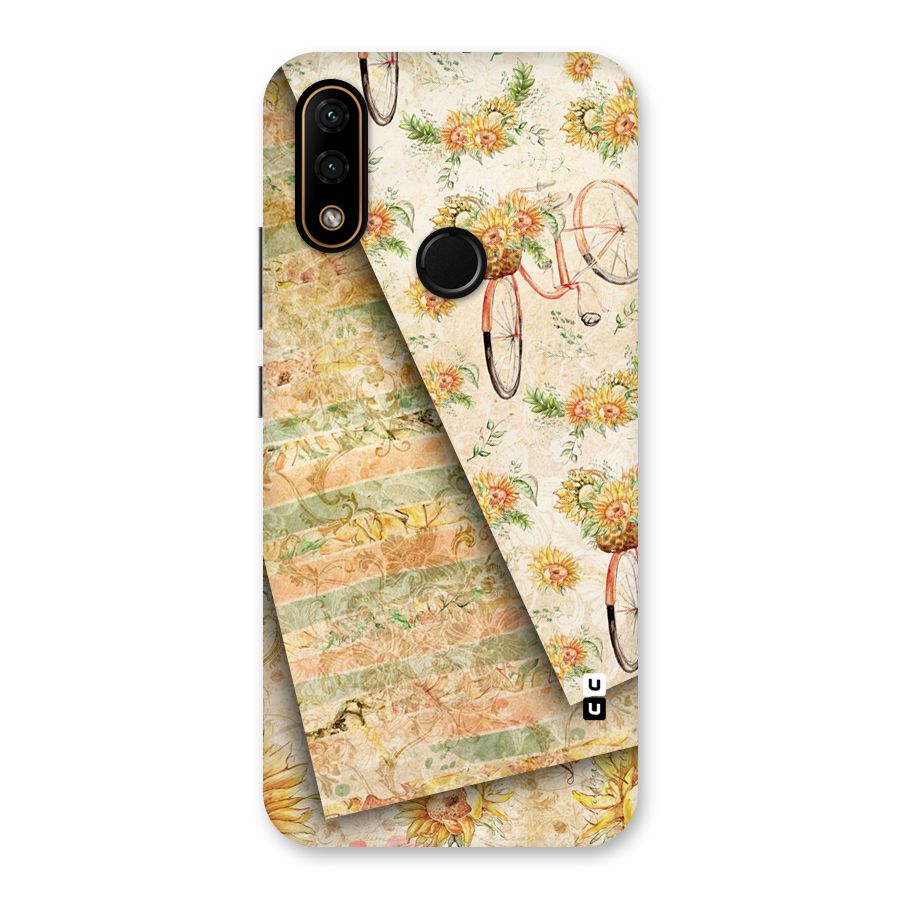 Floral Bicycle Back Case for Lenovo A6 Note