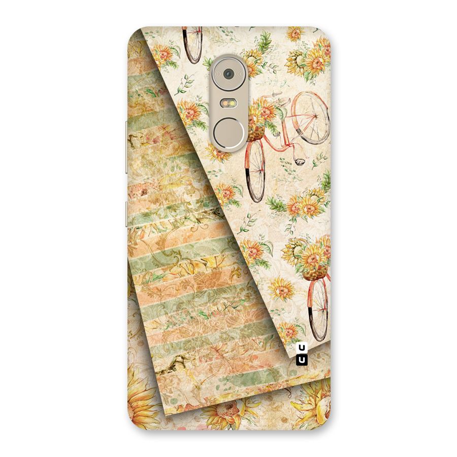 Floral Bicycle Back Case for Lenovo K6 Note