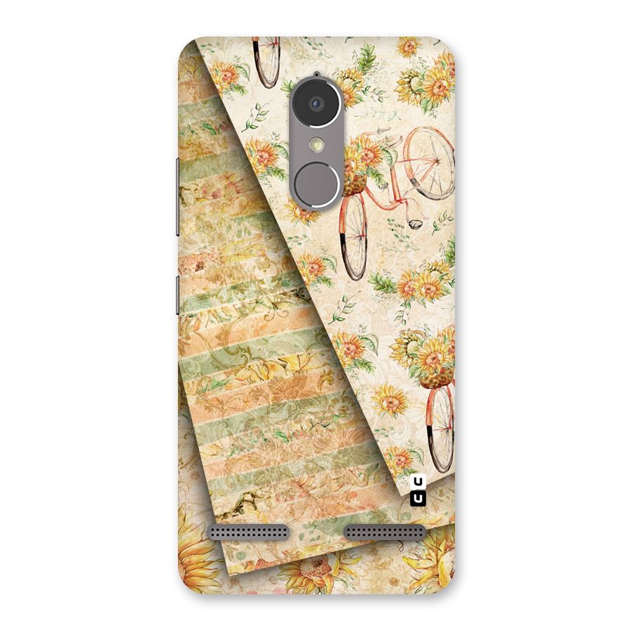 Floral Bicycle Back Case for Lenovo K6 Power