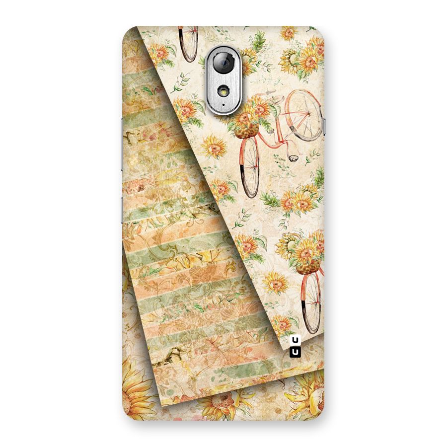 Floral Bicycle Back Case for Lenovo Vibe P1M