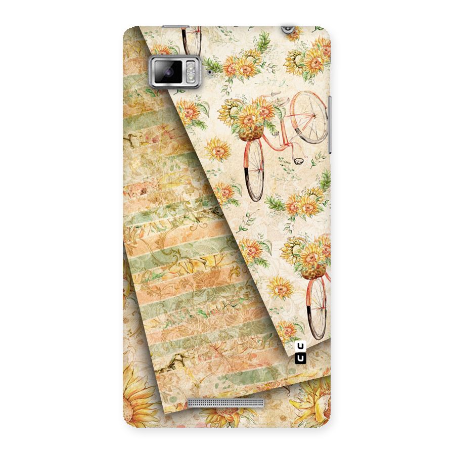 Floral Bicycle Back Case for Lenovo Vibe Z K910