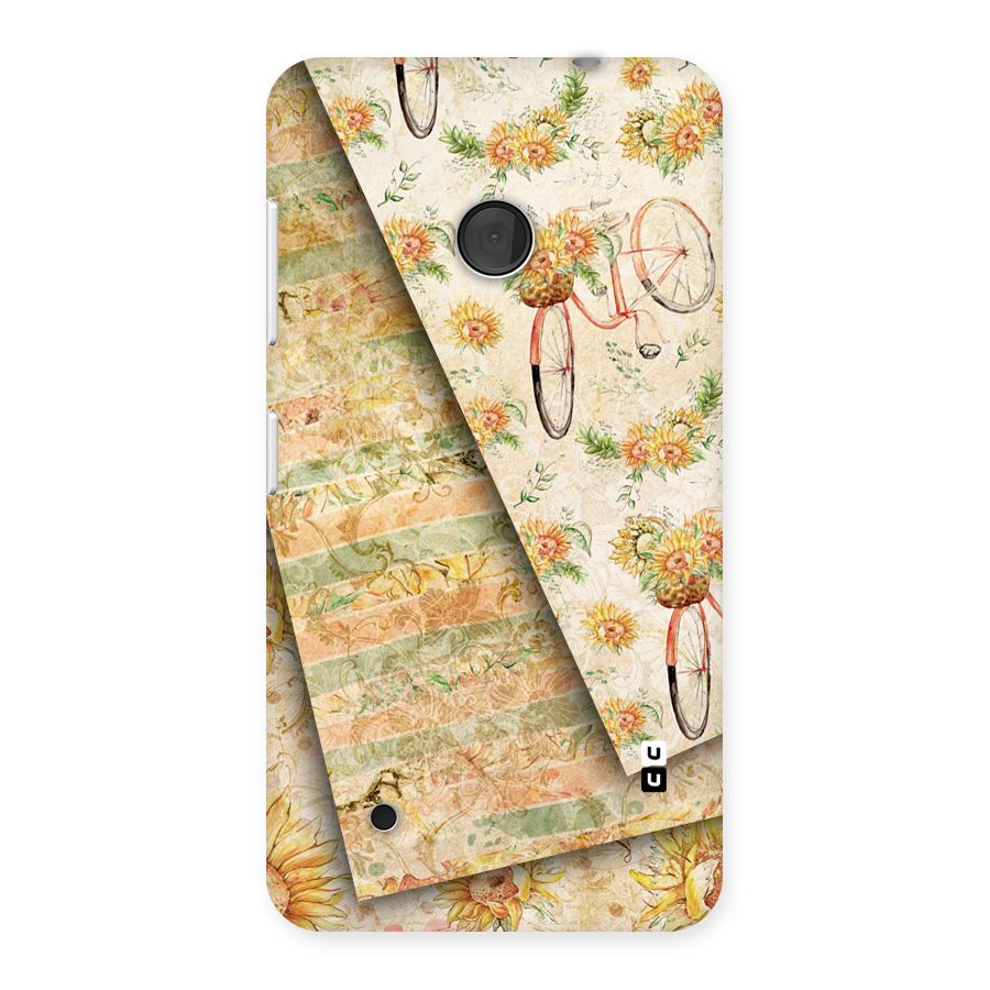 Floral Bicycle Back Case for Lumia 530