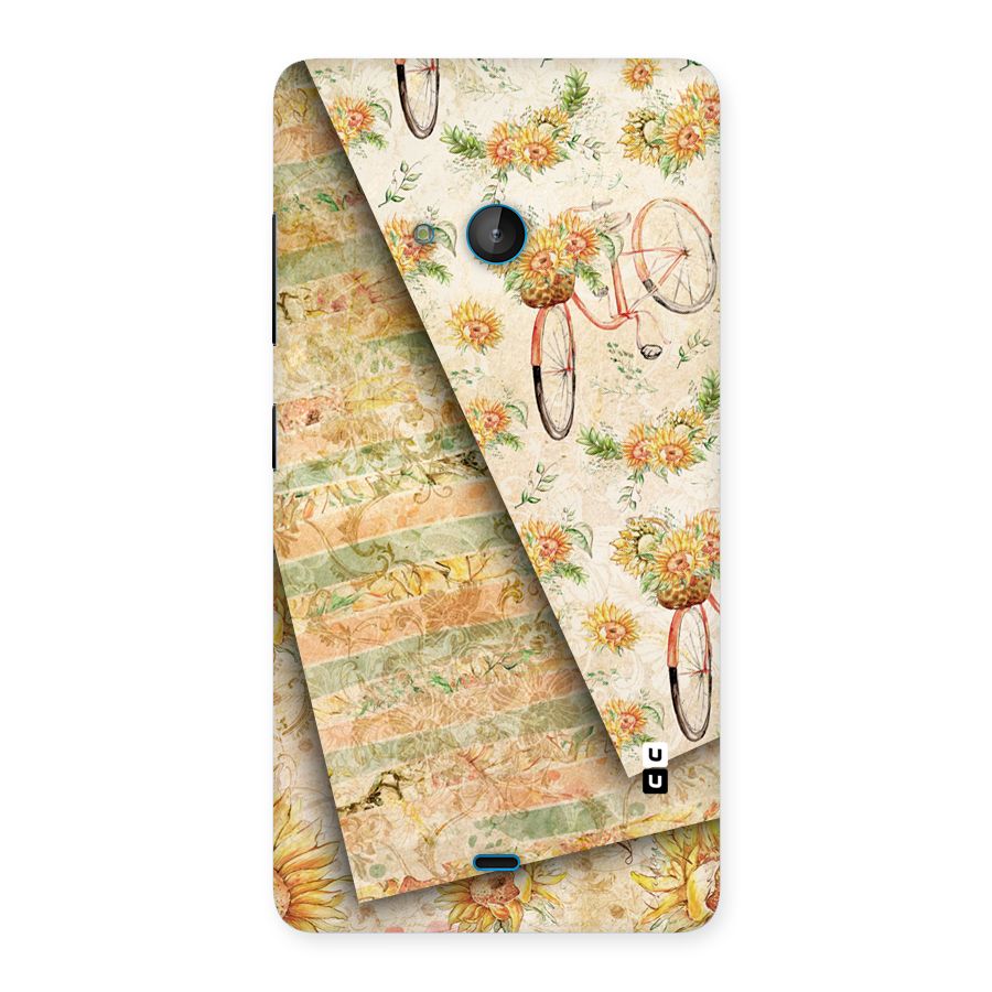 Floral Bicycle Back Case for Lumia 540