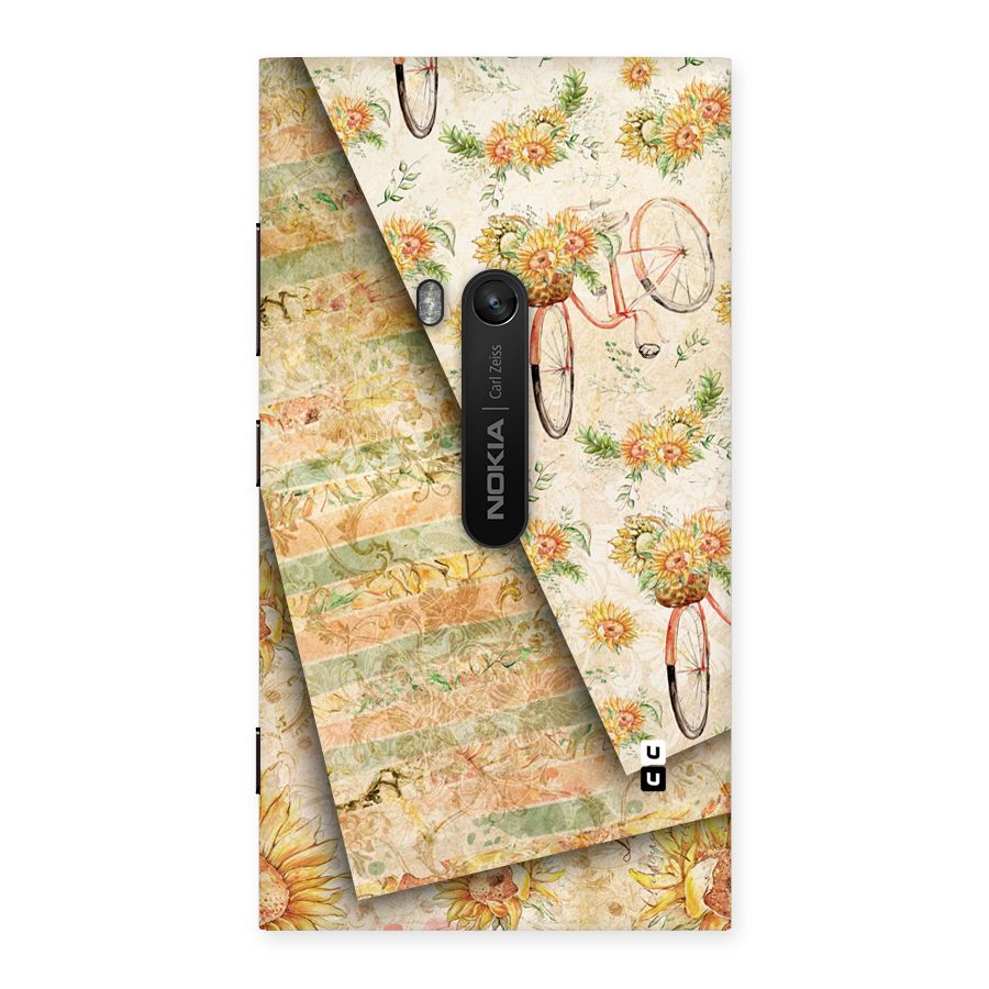 Floral Bicycle Back Case for Lumia 920