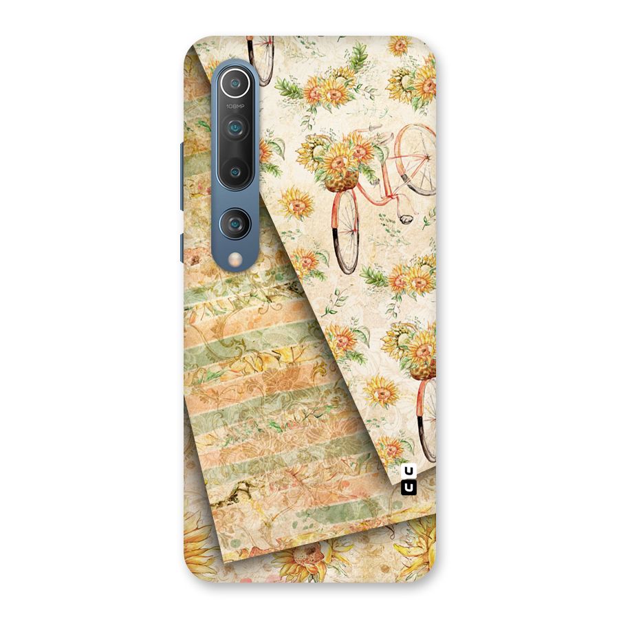 Floral Bicycle Back Case for Mi 10