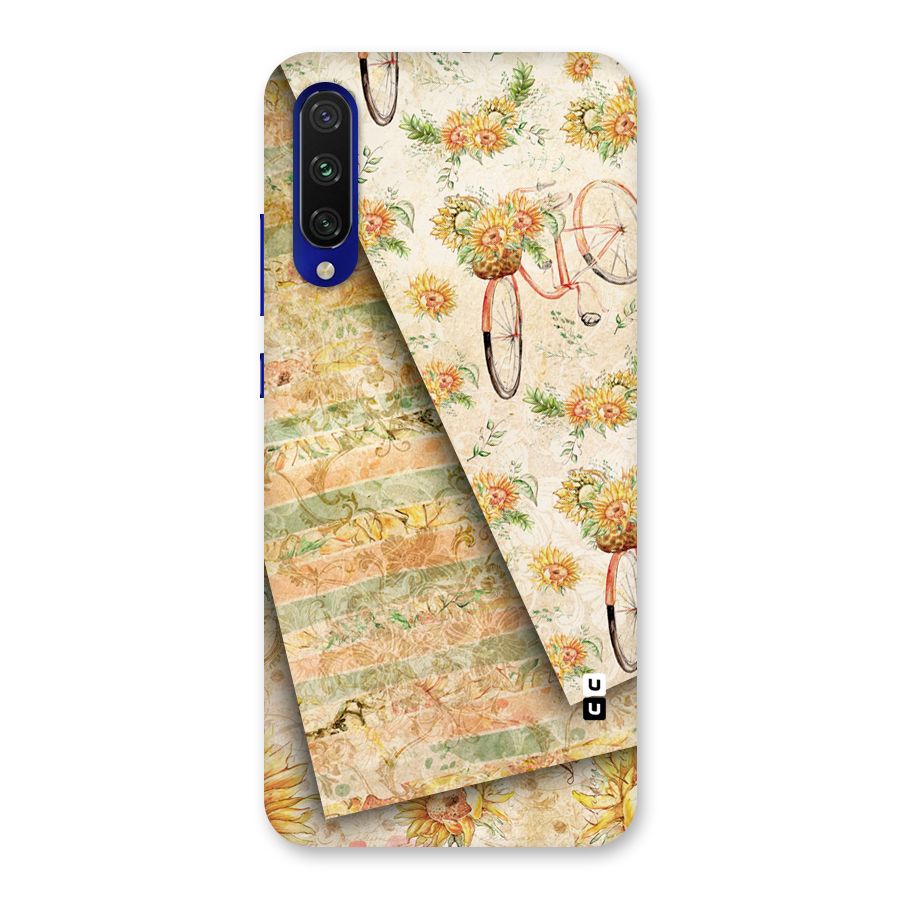 Floral Bicycle Back Case for Mi A3