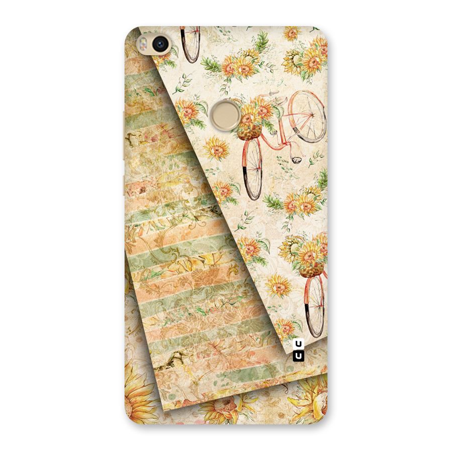 Floral Bicycle Back Case for Mi Max 2