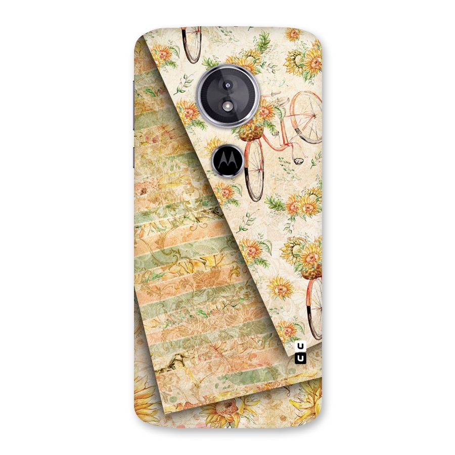 Floral Bicycle Back Case for Moto E5