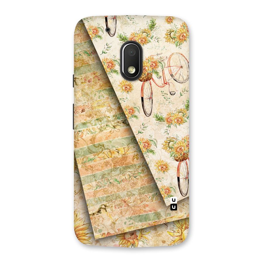 Floral Bicycle Back Case for Moto G4 Play