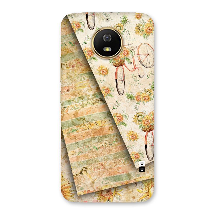 Floral Bicycle Back Case for Moto G5s