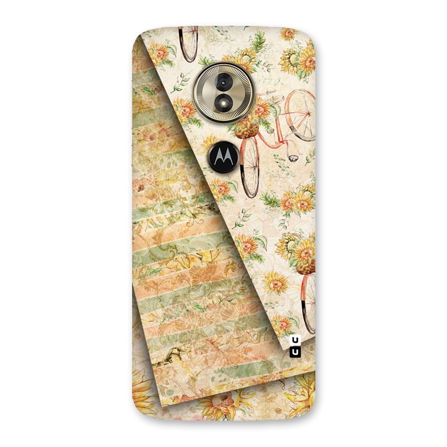 Floral Bicycle Back Case for Moto G6 Play