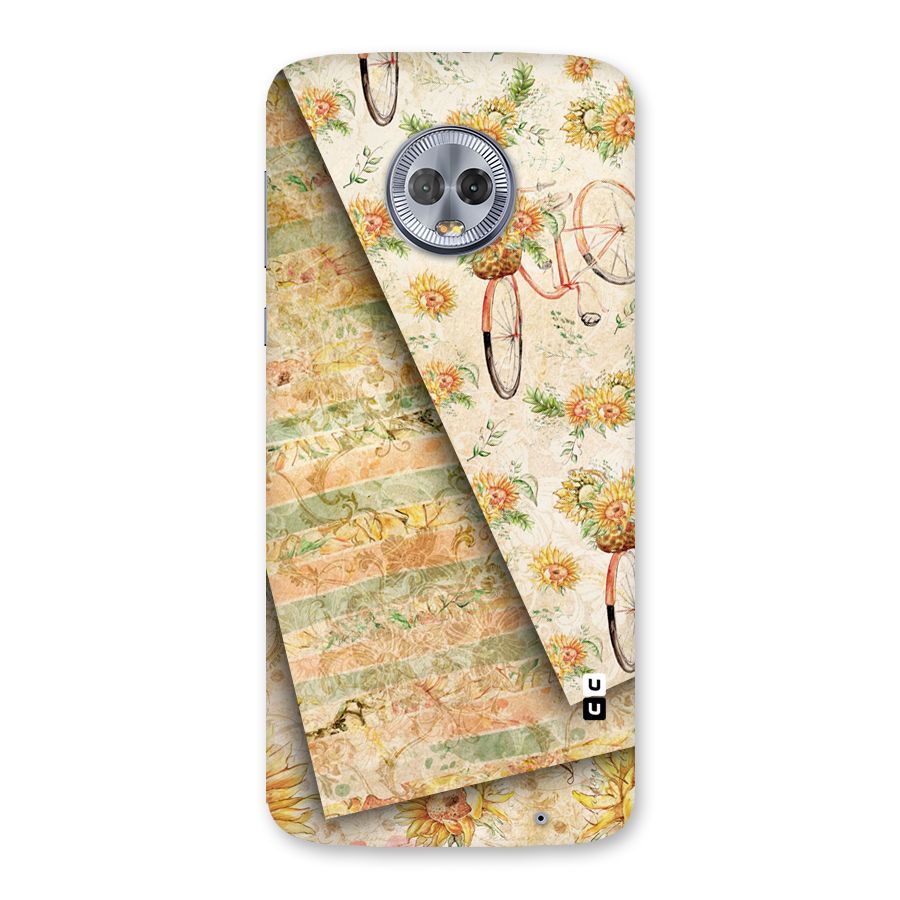 Floral Bicycle Back Case for Moto G6 Plus