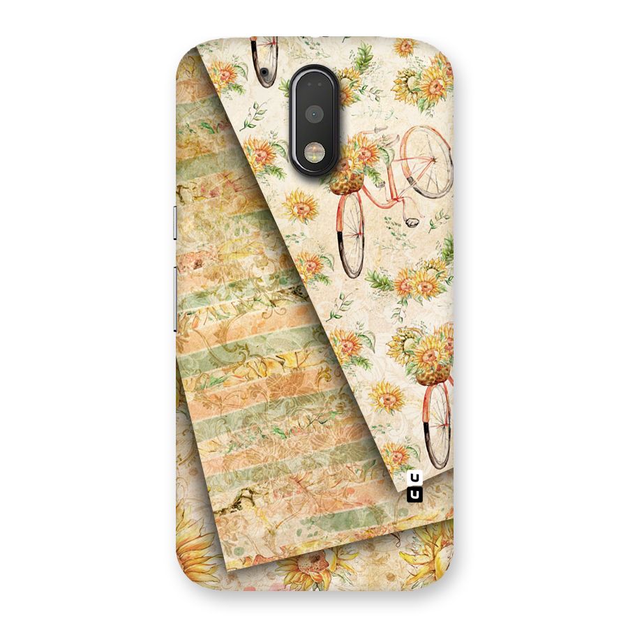Floral Bicycle Back Case for Motorola Moto G4 Plus