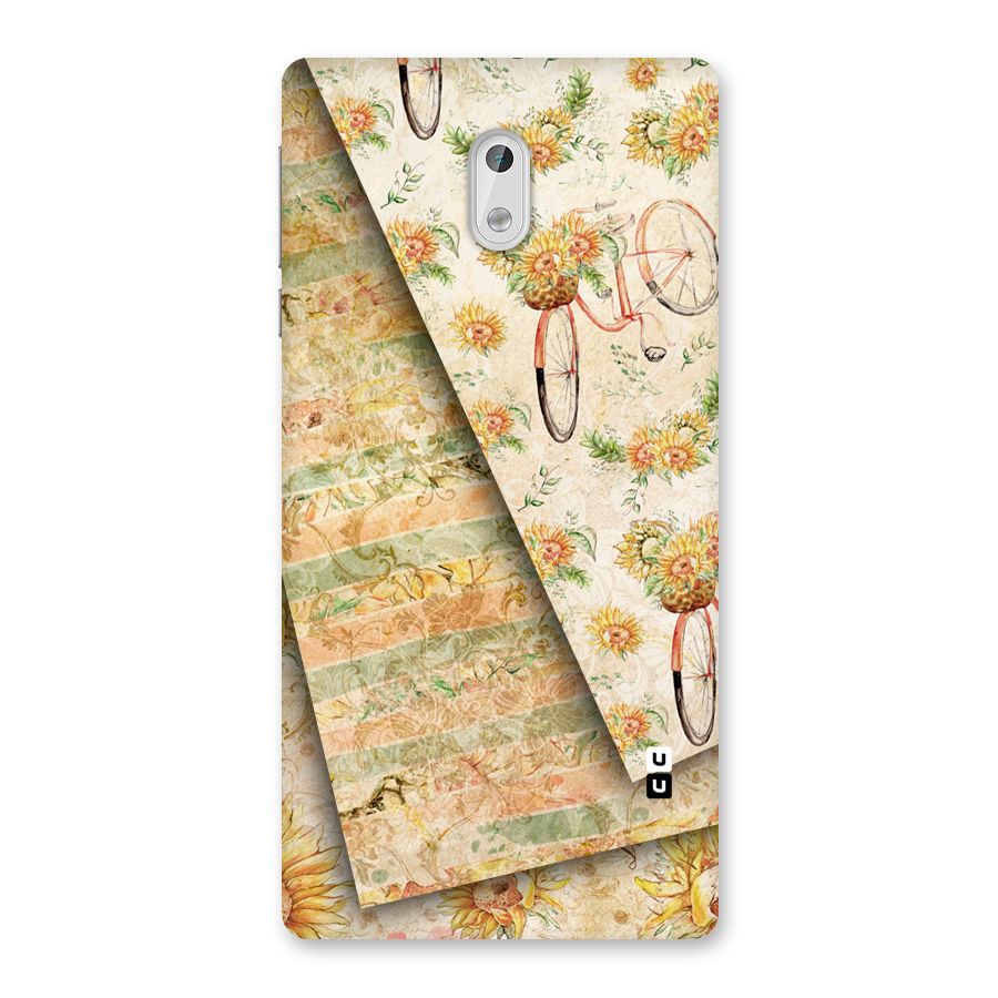 Floral Bicycle Back Case for Nokia 3