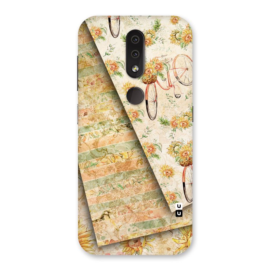 Floral Bicycle Back Case for Nokia 4.2