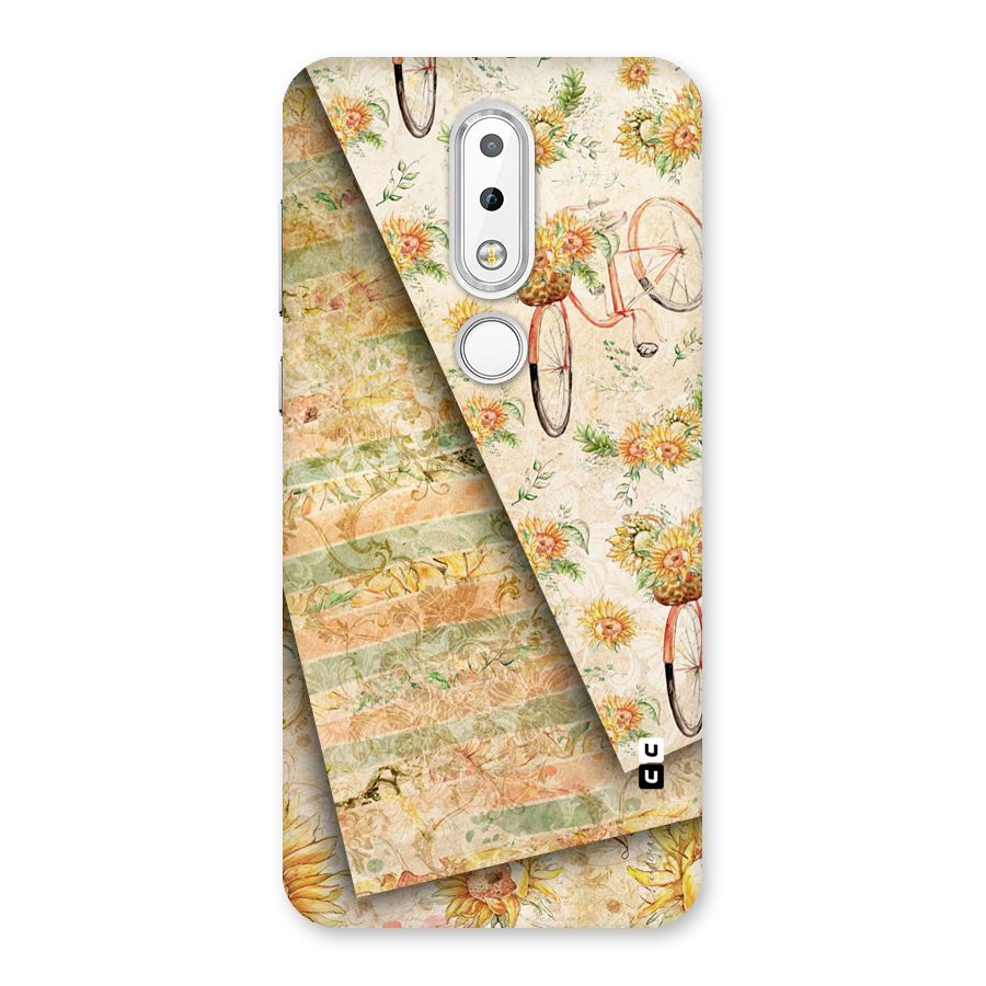 Floral Bicycle Back Case for Nokia 6.1 Plus