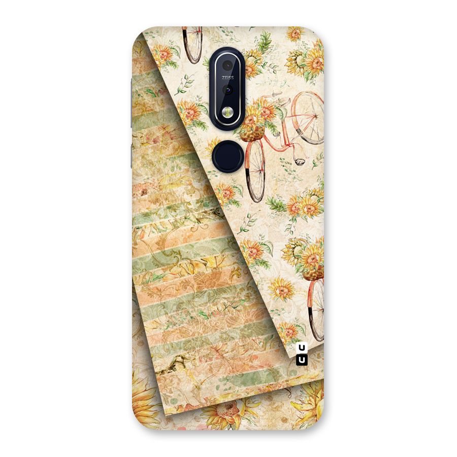 Floral Bicycle Back Case for Nokia 7.1