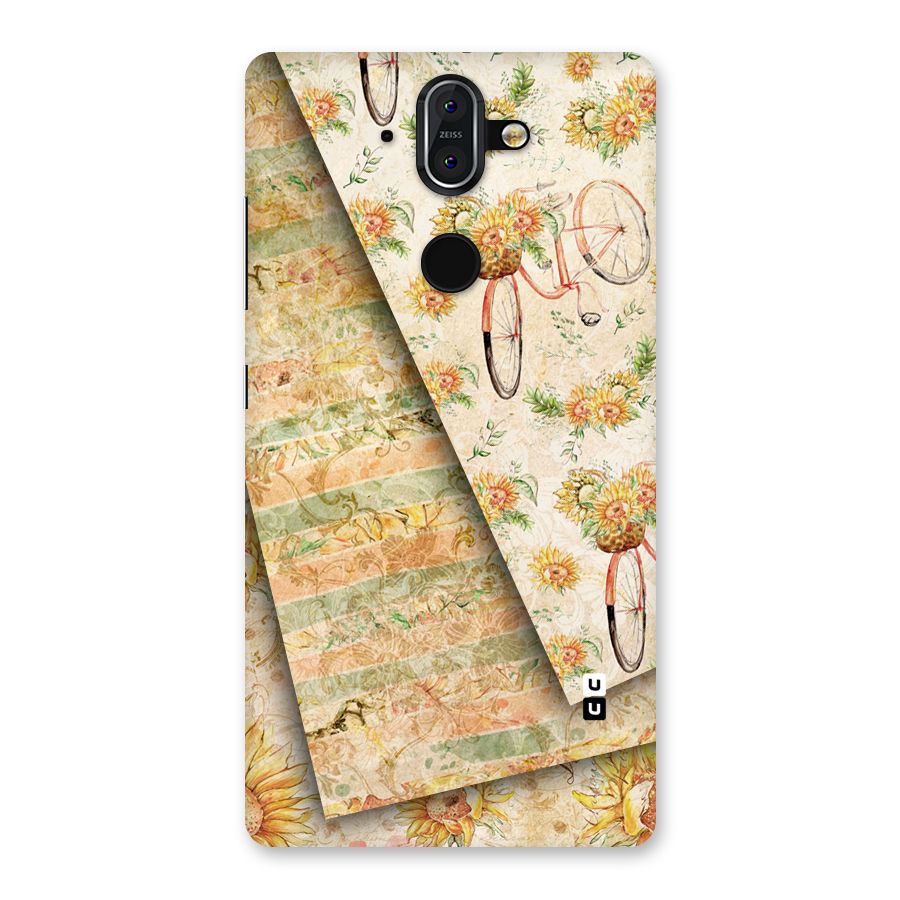 Floral Bicycle Back Case for Nokia 8 Sirocco