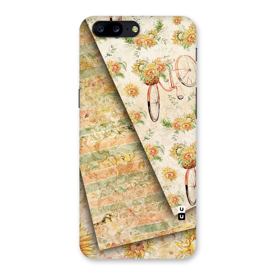 Floral Bicycle Back Case for OnePlus 5