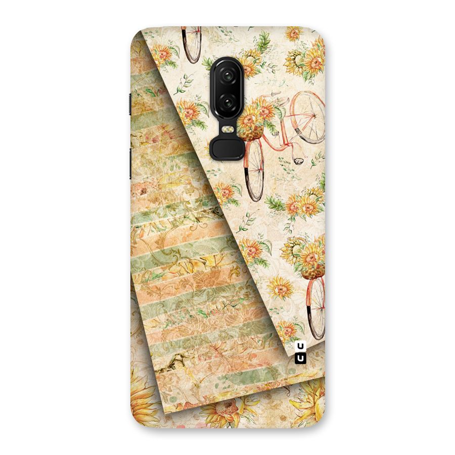 Floral Bicycle Back Case for OnePlus 6