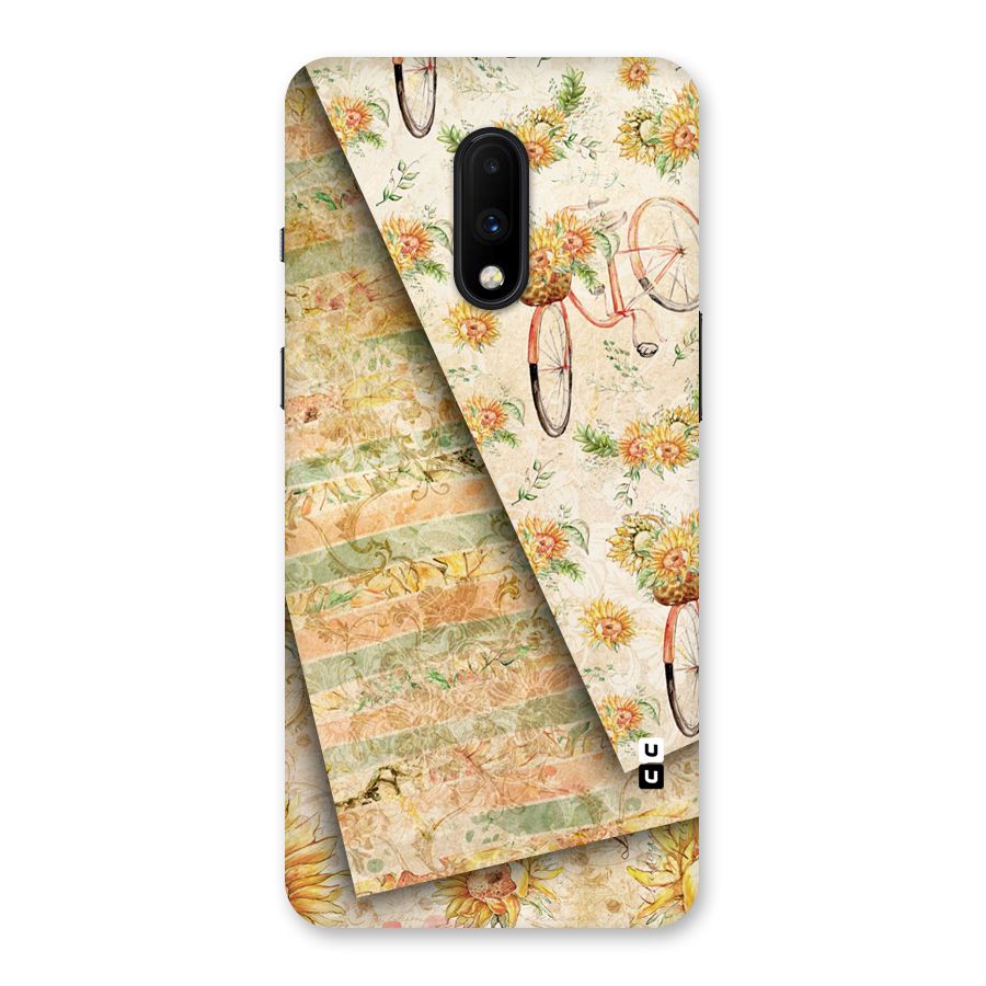 Floral Bicycle Back Case for OnePlus 7