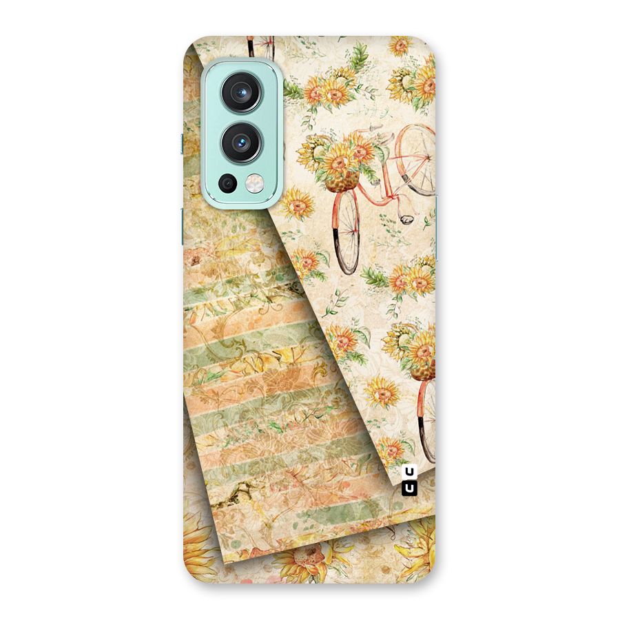 Floral Bicycle Back Case for OnePlus Nord 2 5G