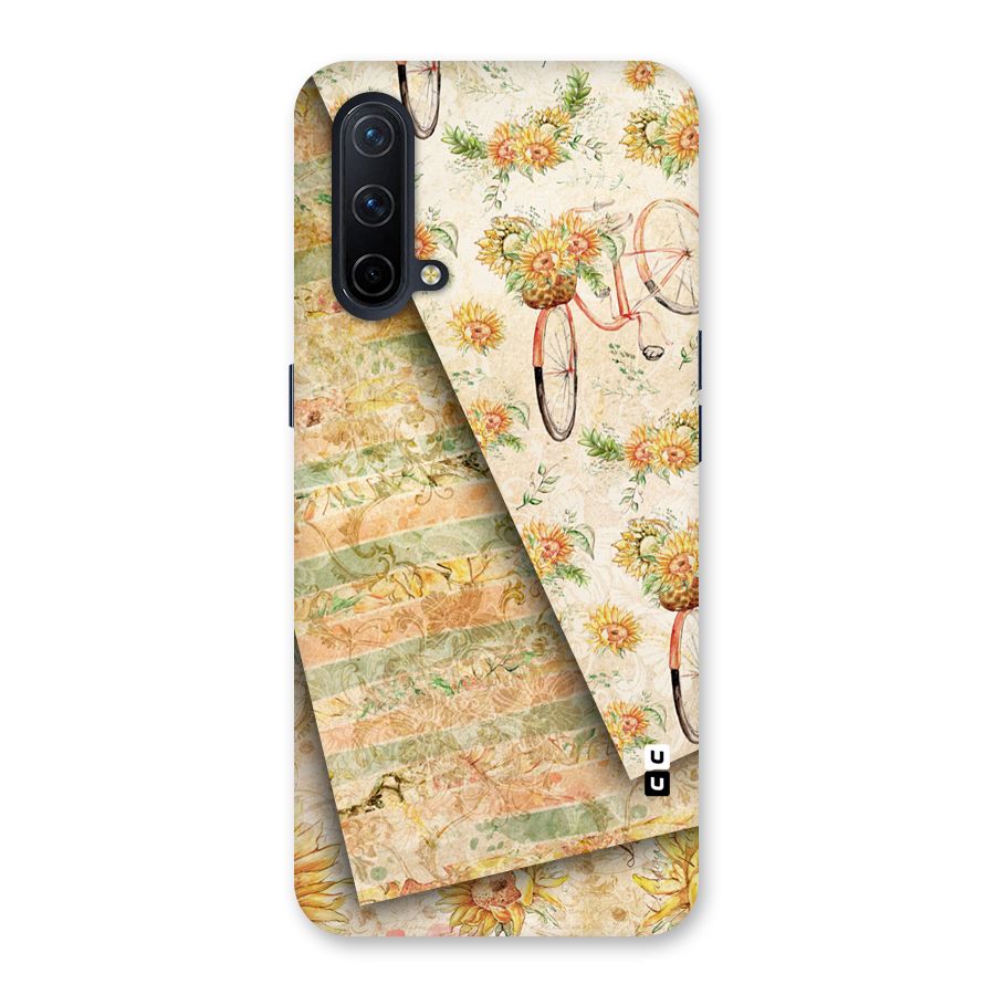 Floral Bicycle Back Case for OnePlus Nord CE 5G
