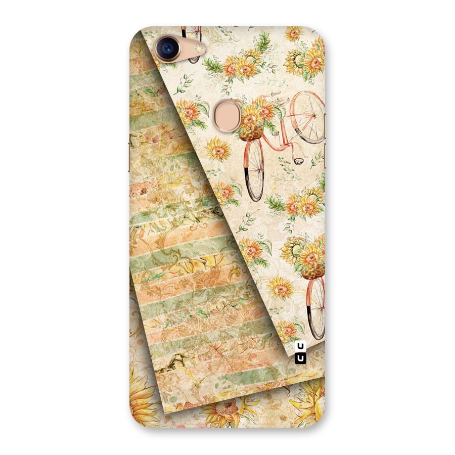 Floral Bicycle Back Case for Oppo F5 Youth