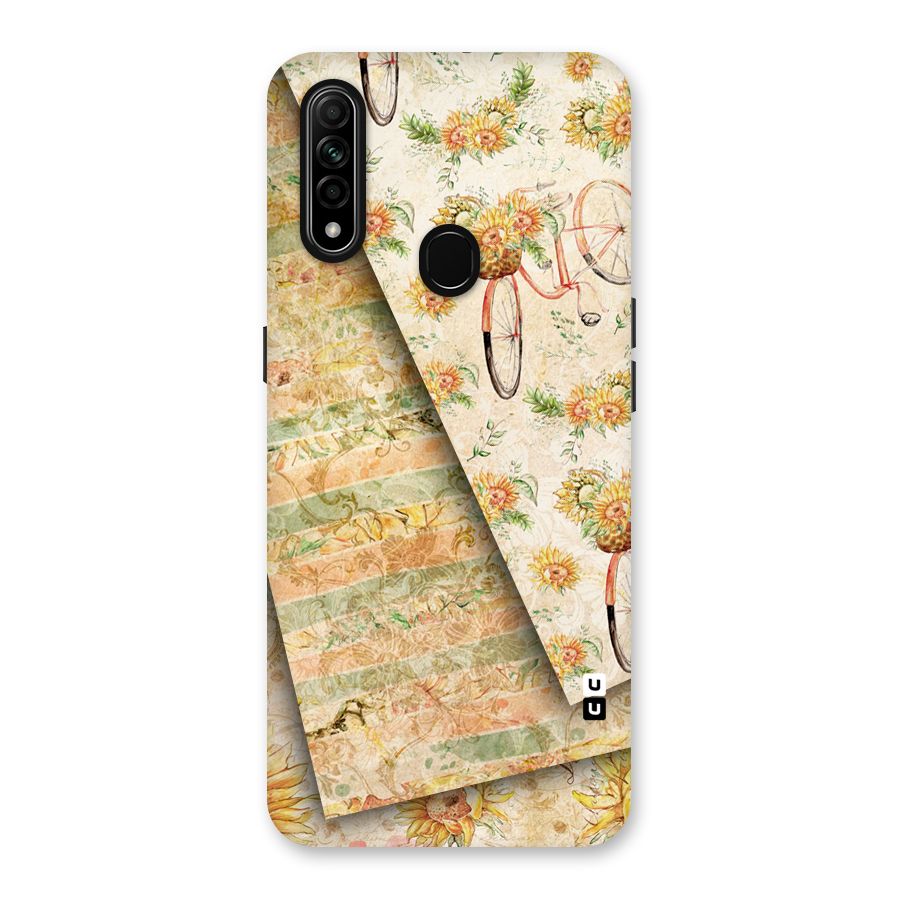Floral Bicycle Back Case for Oppo A31