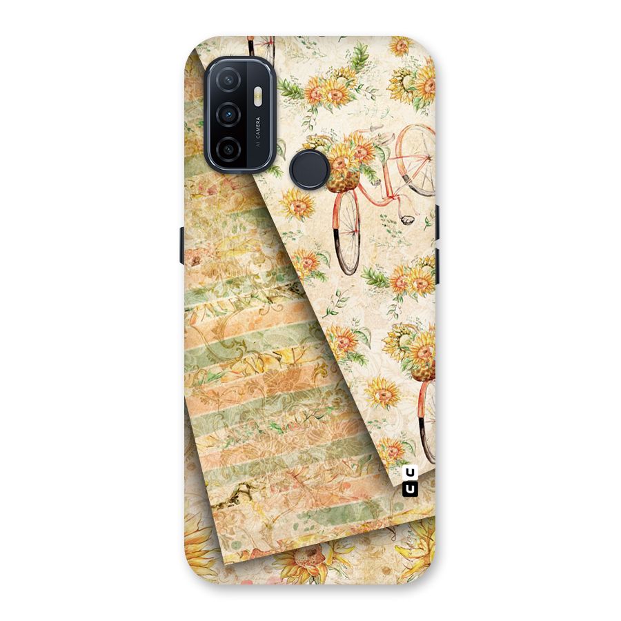 Floral Bicycle Back Case for Oppo A32