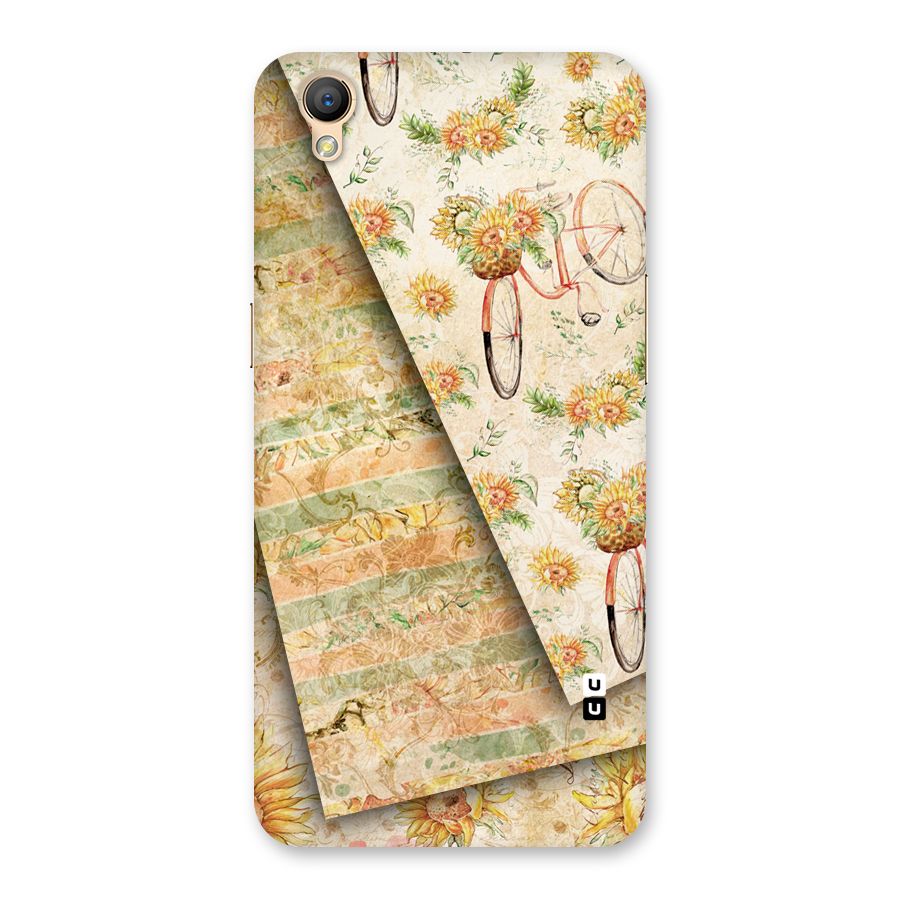 Floral Bicycle Back Case for Oppo A37