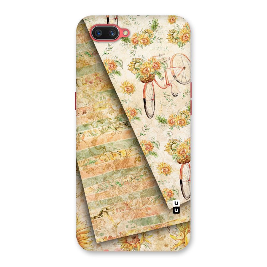 Floral Bicycle Back Case for Oppo A3s