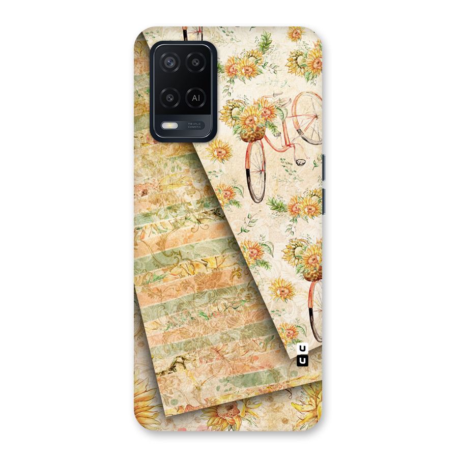 Floral Bicycle Back Case for Oppo A54
