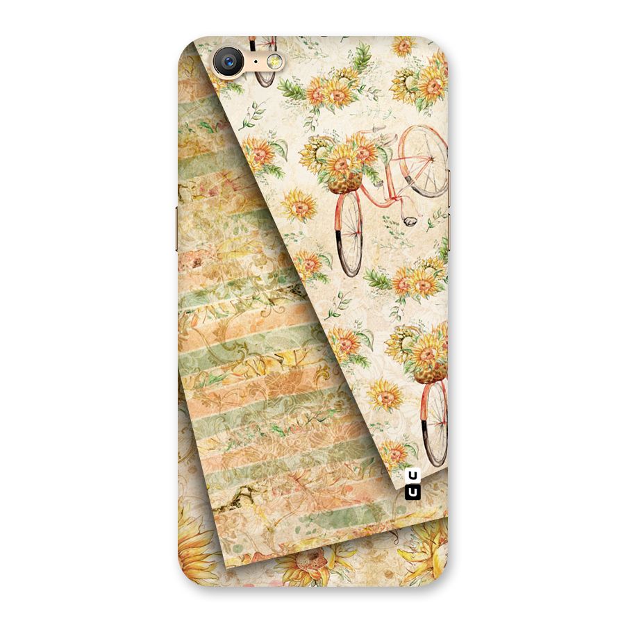 Floral Bicycle Back Case for Oppo A57
