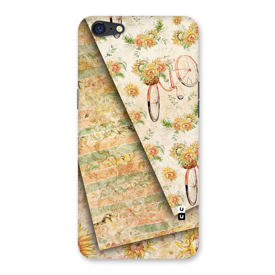 Floral Bicycle Back Case for Oppo A71