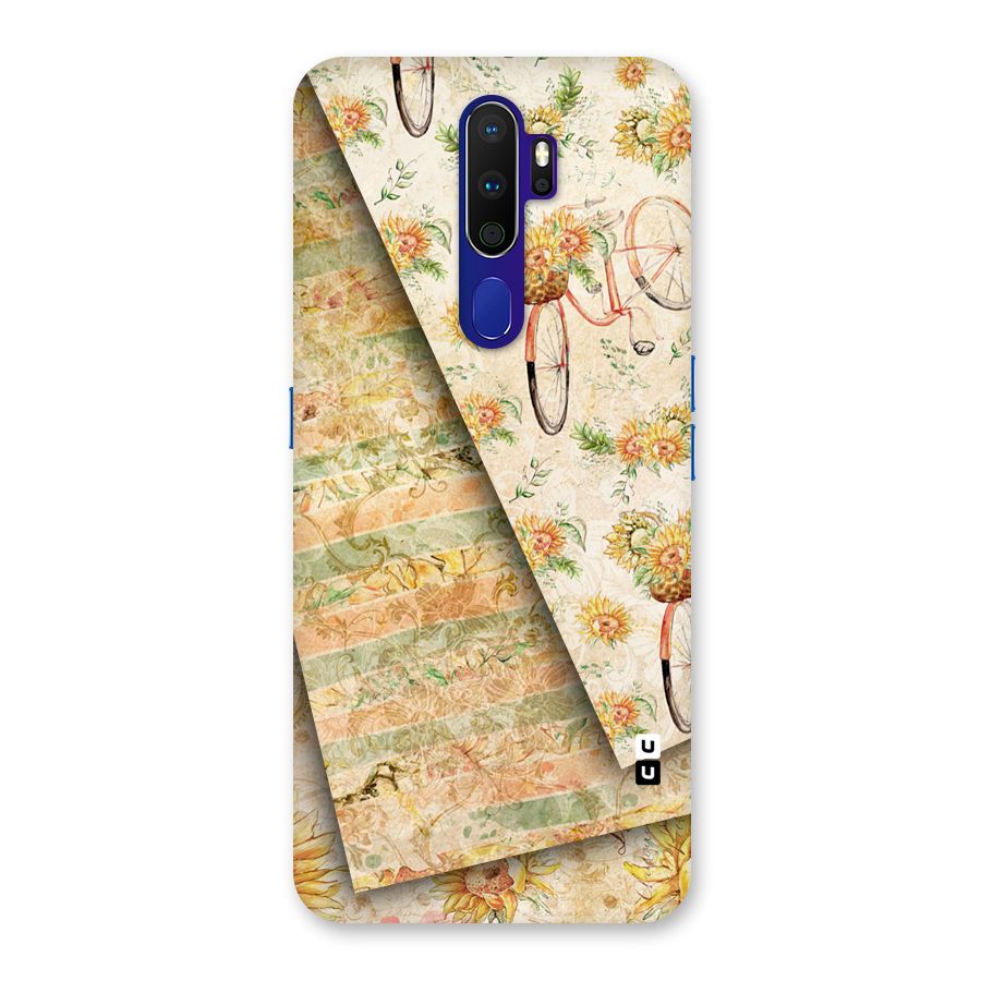 Floral Bicycle Back Case for Oppo A9 (2020)