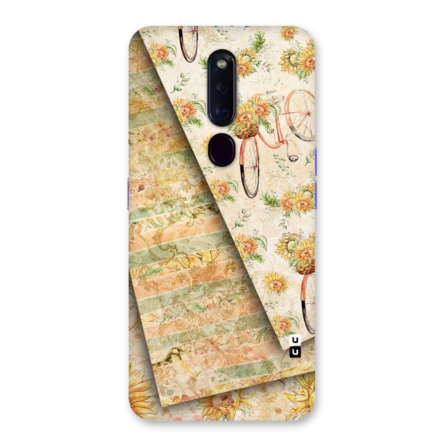 Floral Bicycle Back Case for Oppo F11 Pro